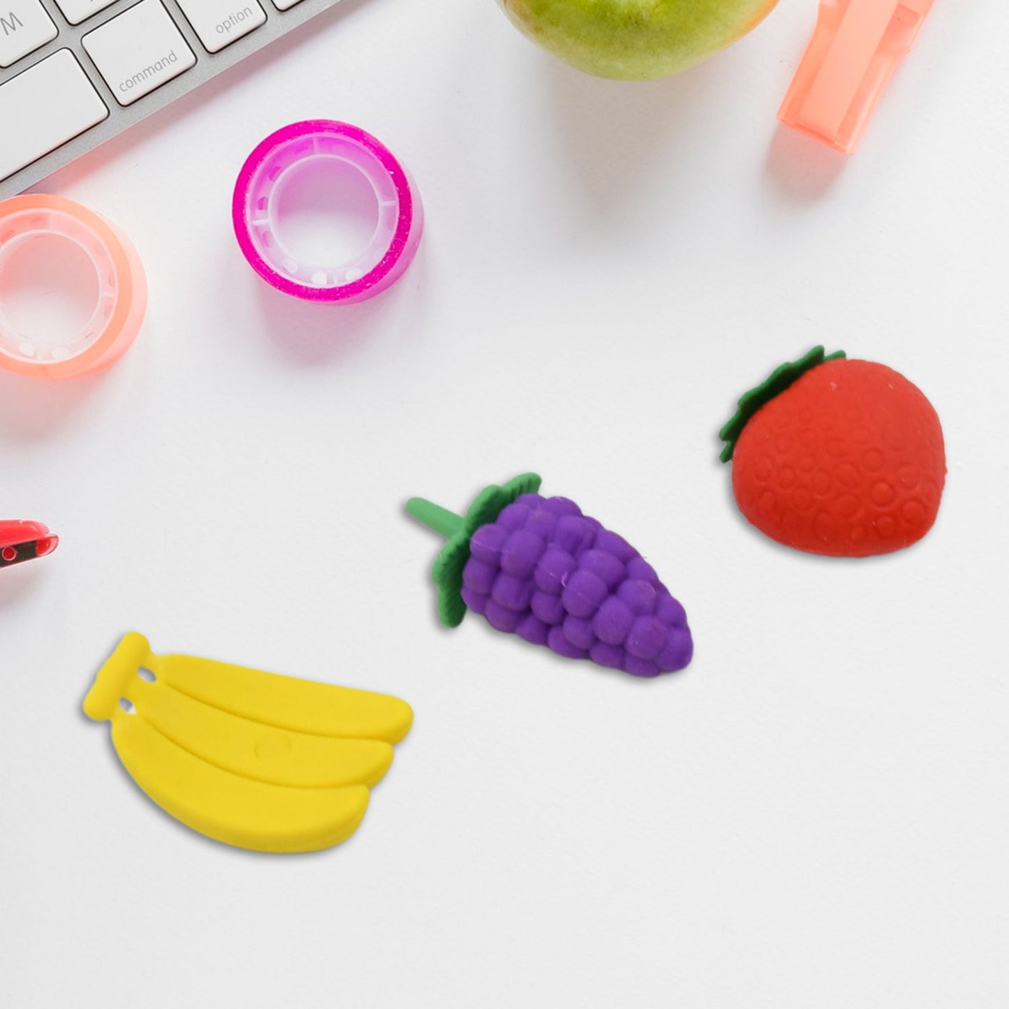 3D Food Fancy Colorful Erasers – Cute Novelty Eraser Set for Kids (1 Set)