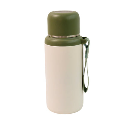 Stainless Steel Mug / Bottle Vacuum Insulated Cup Handle, Small Cup & Straw (650 ML)