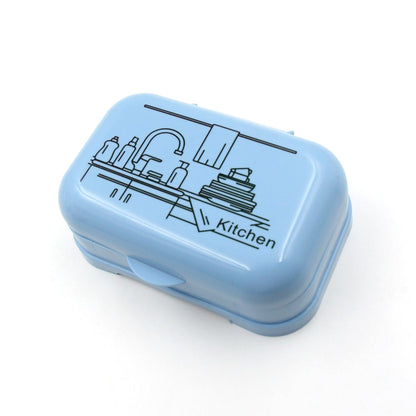 Soap Dish with Drain Soap Holder, Soap Saver Soap Tray  (1 Pc)