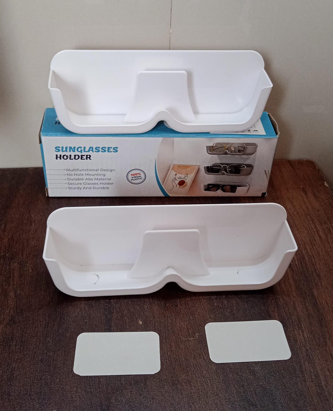 Sunglass Wall Organizer with Adhesive Stickers (2 Pc Set)