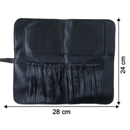 Premium Foldable Makeup Brush Organizer Bag (1 Pc)