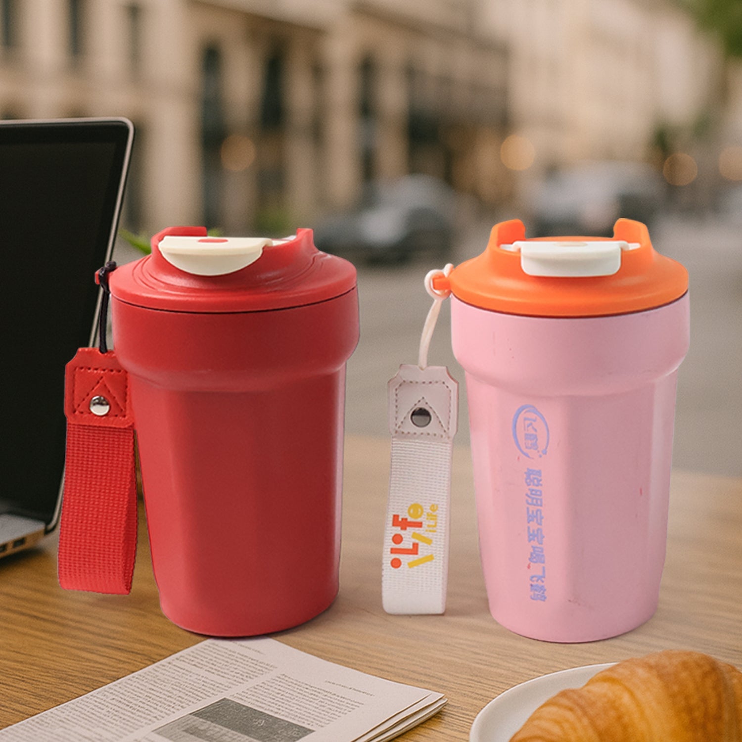 Leak-Proof Stainless Steel Coffee Bottle