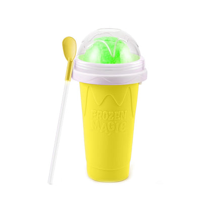 Magic Quick Frozen Smoothies Maker Cup – Double Layer Slushy Squeeze Cup (1 Pc)